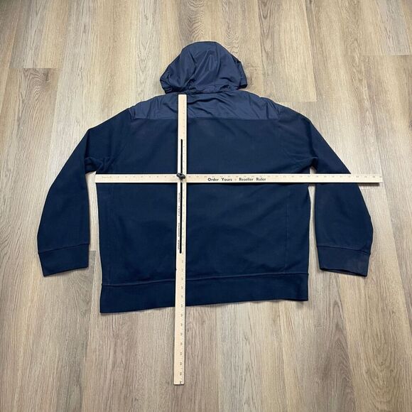 Polo Ralph Lauren Jacket Mens 2XL Blue Estate Rib Full Zip Hooded Pony - Picture 14 of 16